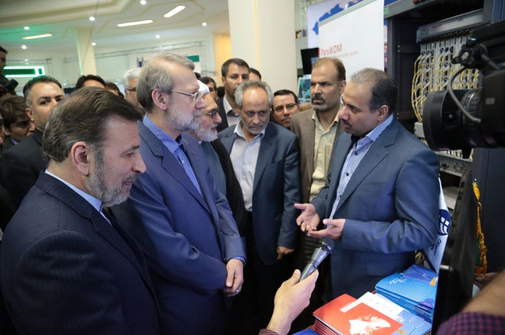 مراسم بهره برداری از پروژه توسعه خدمات شبکه پهن بانداستان قم