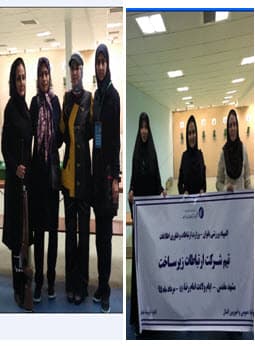 تیم تیراندازی بانوان شرکت شرکت ارتباطات زیرساخت درمسابقات  المپیاد  سوم شد