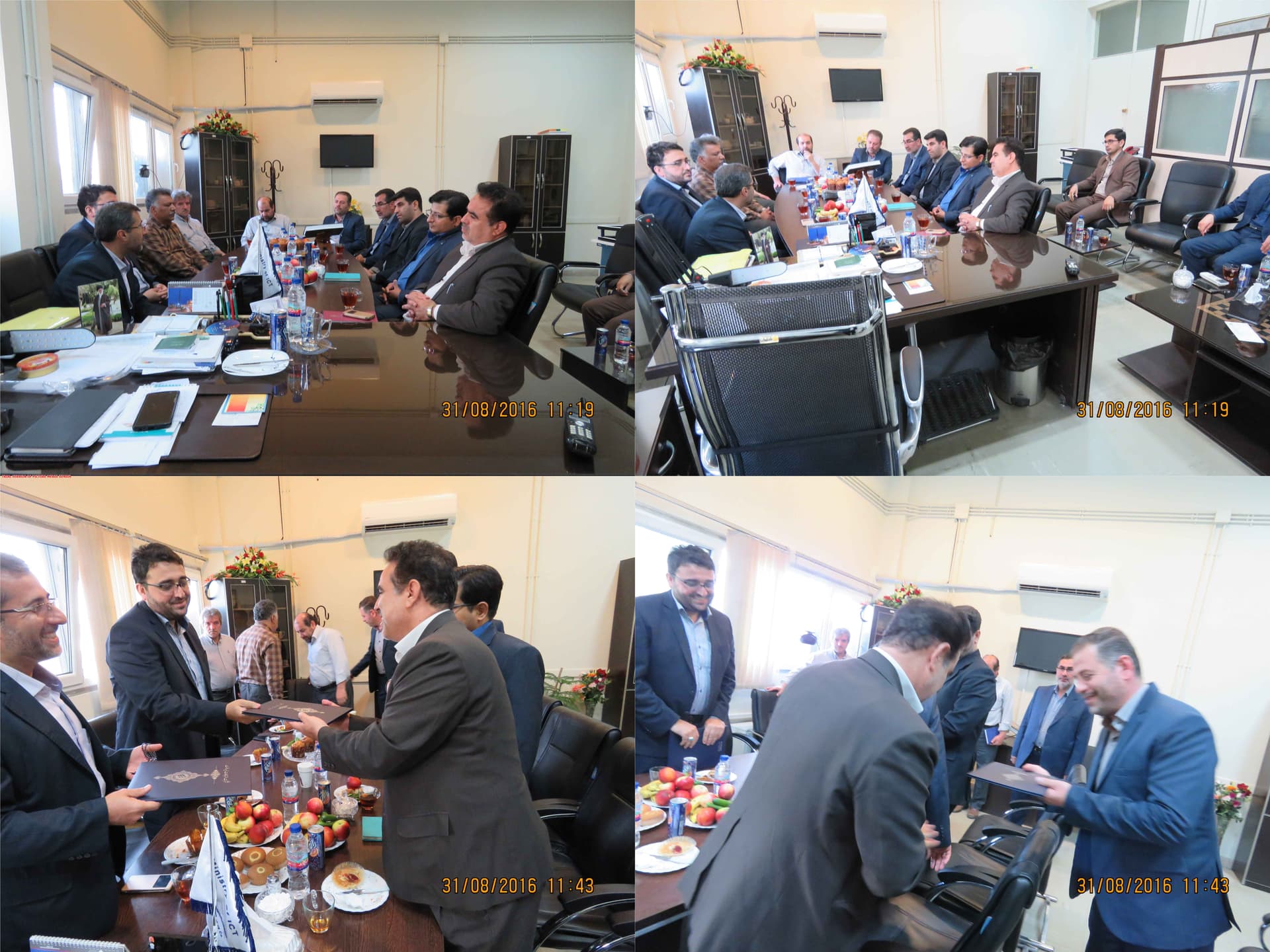 مراسم معارفه رییس حراست اداره کل ارتباطات زیرساخت استان همدان برگزار شد