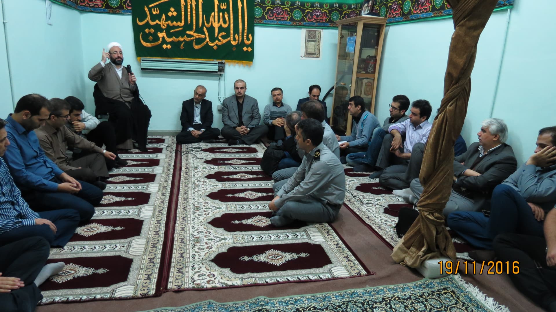 مراسم عزاداری اربعین سیدالشهداء  در اداره کل ارتباطات زیرساخت گیلان برگزار شد
