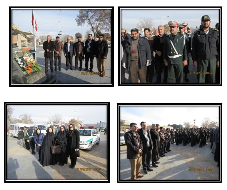 همکاران اداره کل ارتباطات زیرساخت استان قزوین در مراسم غبار روبی شهدا شرکت کردند