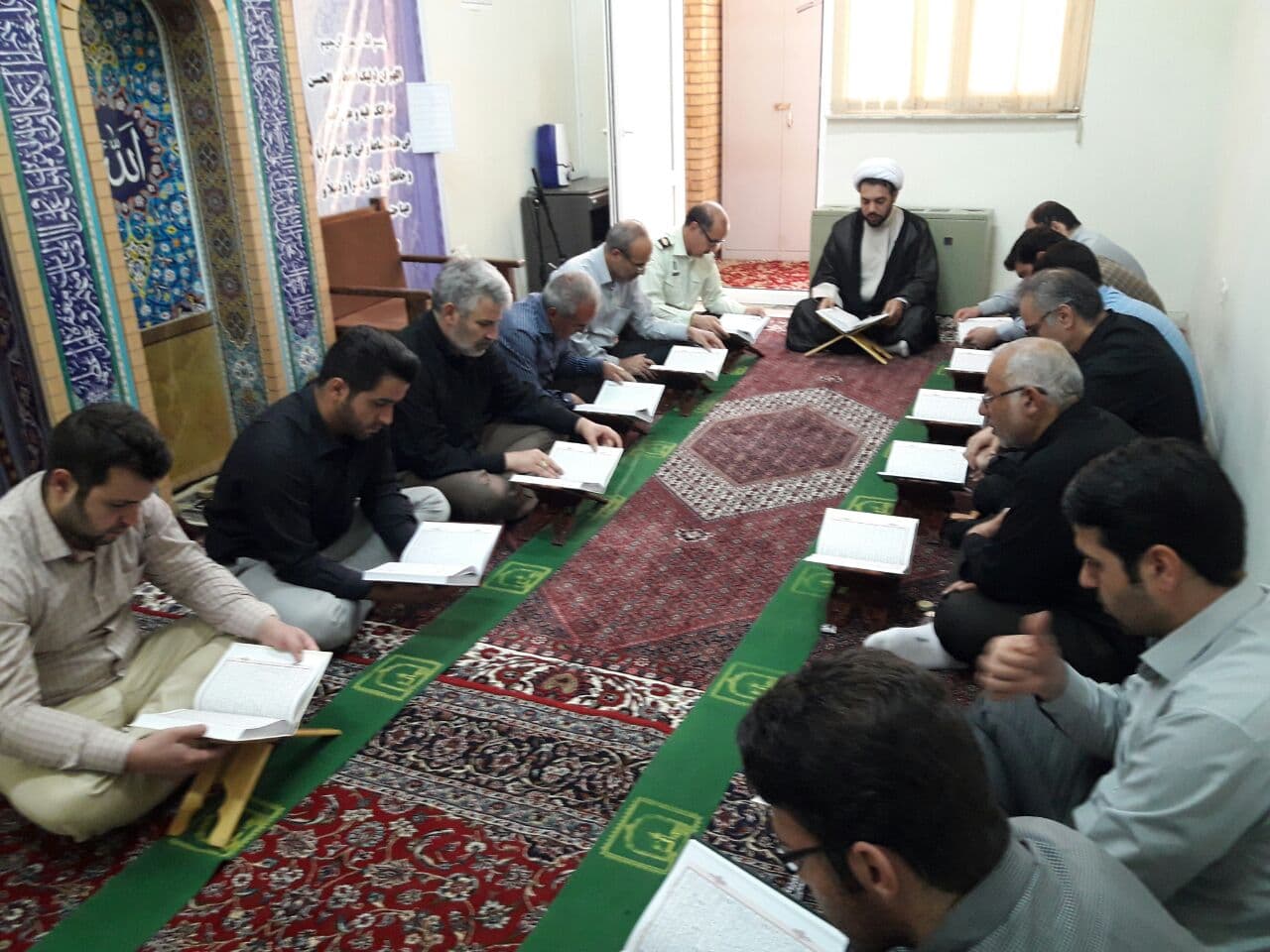مراسم جزء خوانی قران کریم در اداره کل استان کرمانشاه برگزار شد