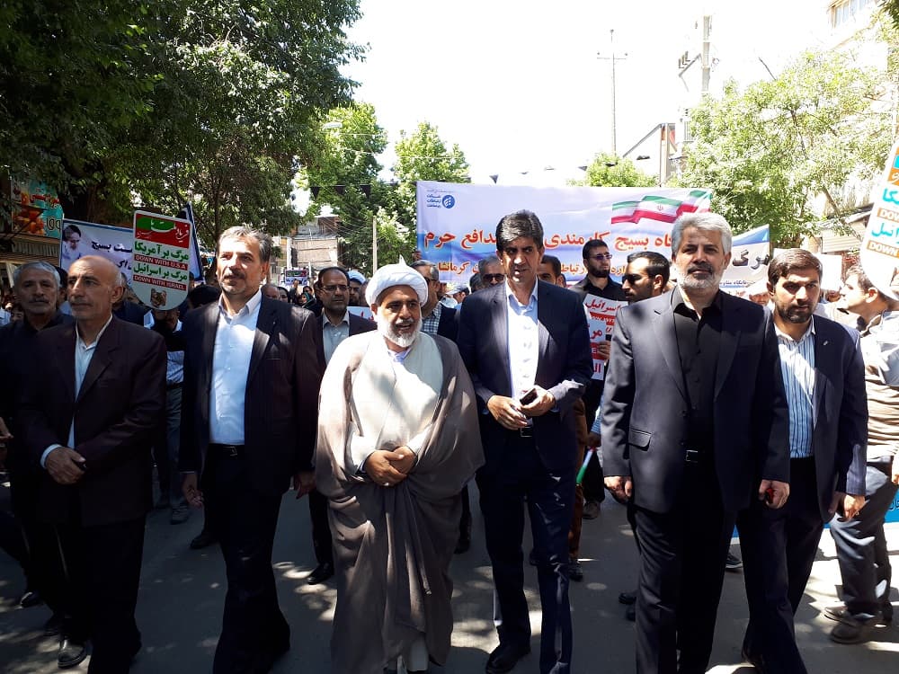 همکاران استان کرمانشاه در راهپیمایی روز قدس شرکت کردند همکاران استان کرمانشاه در راهپیمایی روز قدس شرکت کردند