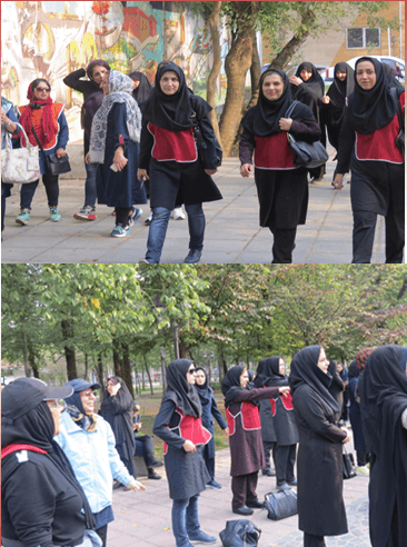 شرکت بانوان اداره کل ارتباطات زیرساخت استان گیلان در همایش پیاده روی