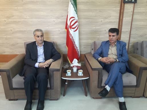 مدیرکل ارتباطات زیر ساخت استان اردبیل با فرماندار شهرستان نیر دیدار کرد