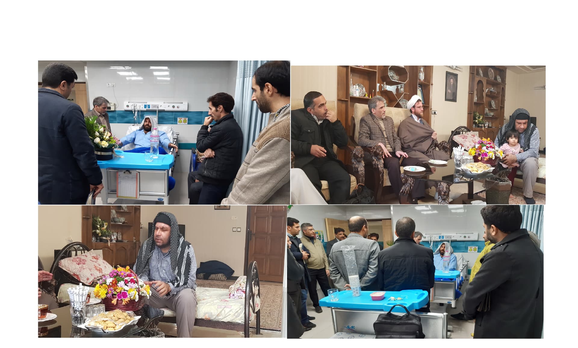 عیادت کارکنان ارتباطات زیر ساخت استان اصفهان با مسئول حراست زیرساخت استان