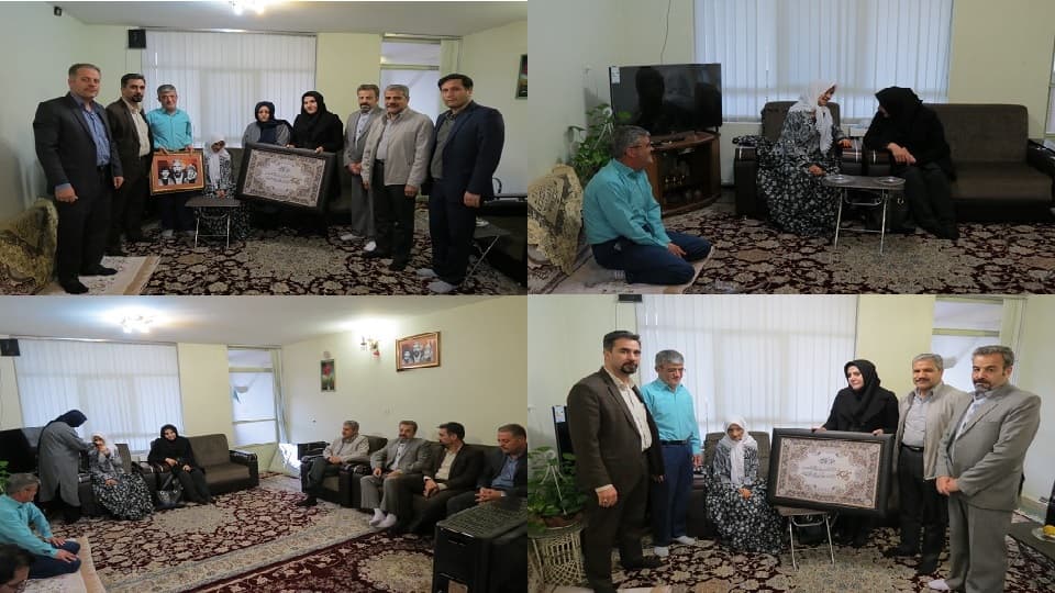 دیدار مدیر ارتباطات زیرساخت استان چهار محال و بختیاری با خانواده شهیدان مردانی