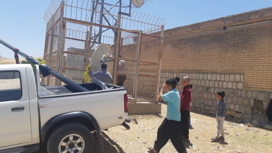 راه اندازی اینترنت در روستای "جلو"در  استان کرمانشاه با استفاده از VSAT