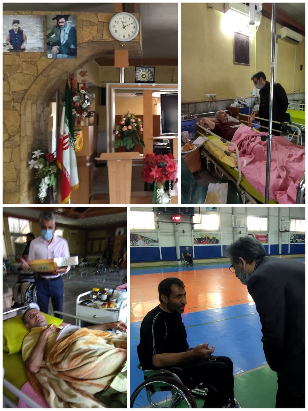 دیدار مدیر زیرساخت  استان خراسان رضوی و بسیجیان با جانبازان