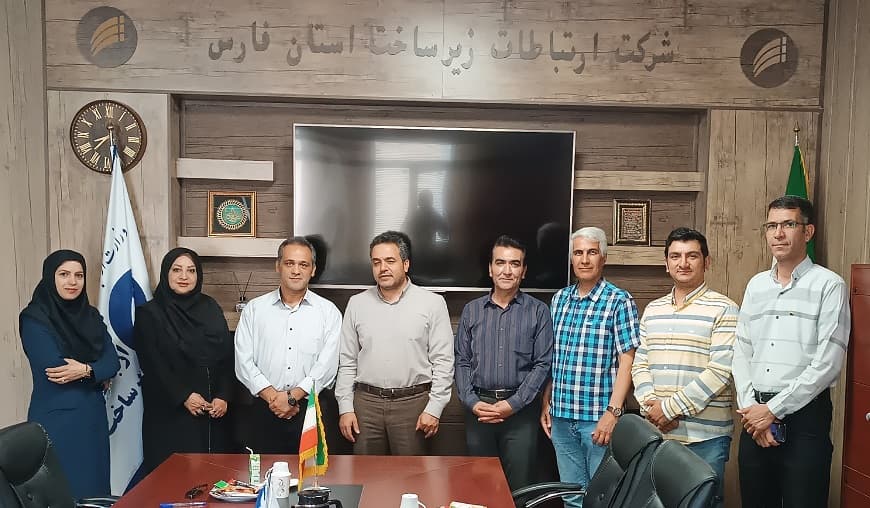 حضور هیئت ارزیابی پیاده سازی الزامات ایمنی و سلامت شغلی کارکنان در زیرساخت فارس