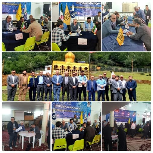 برپائی میز خدمت زیرساخت استان مازندران در مصلی نماز جمعه پل سفید سوادکوه