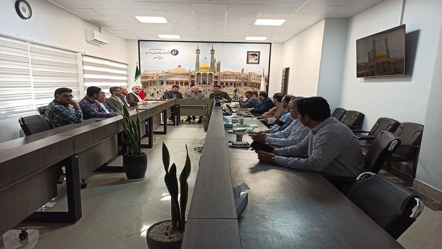 جلسه تودیع و معارفه فرمانده بسیج زیرساخت استان قم برگزارشد