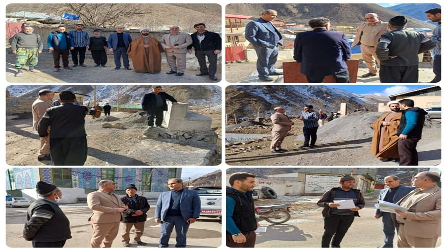 حضور مدیر زیرساخت مازندران به عنوان نماینده استاندار در روستاهای آمل