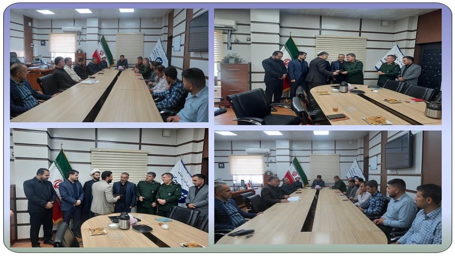 معارفه فرمانده پایگاه مقاومت بسیج شهدای غدیر در مدیریت ارتباطات زیرساخت استان ایلام برگزار شد معارفه فرمانده پایگاه مقاومت بسیج شهدای غدیر در مدیریت ارتباطات زیرساخت استان ایلام برگزار شد