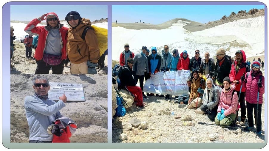 صعود گروه کوهنوردی مدیریت ارتباطات زیرساخت استان ایلام به قله دماوند