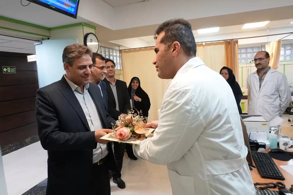 Ceremony honoring doctors