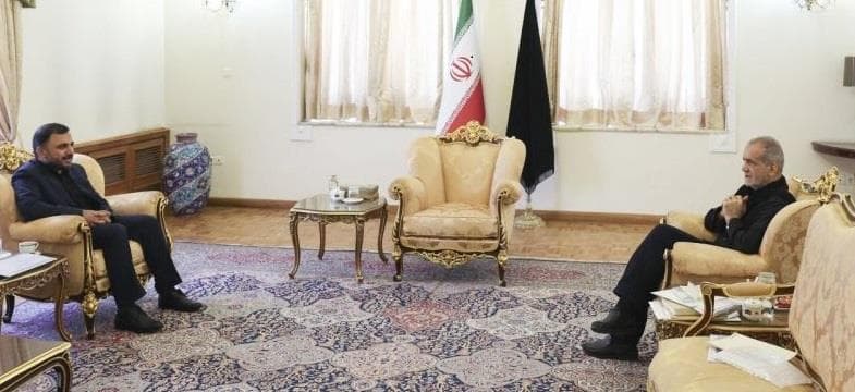 Iran’s telecoms minister Isa Zarepour meets elected president Masoud Pezeshkian