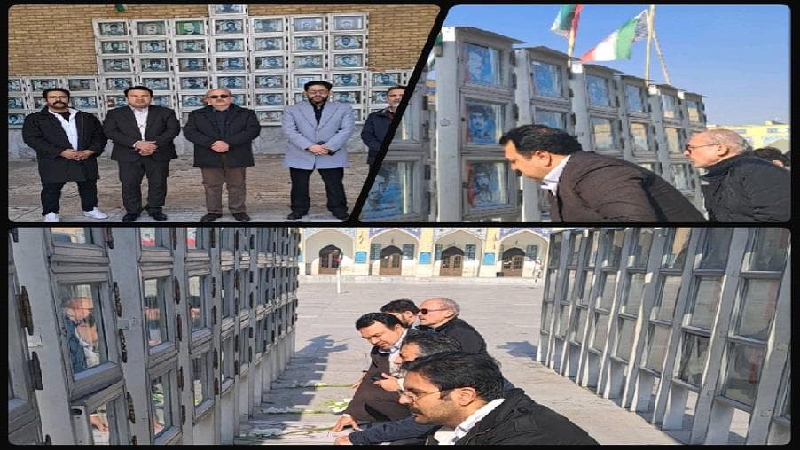 تجدید میثاق کارکنان خراسان رضوی با شهدا