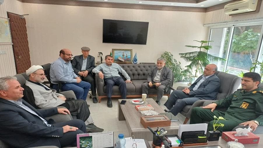 دیدار نوروزی مدیریت ارتباطات زیرساخت استان قم فرمانده بسیج ادارات استان
