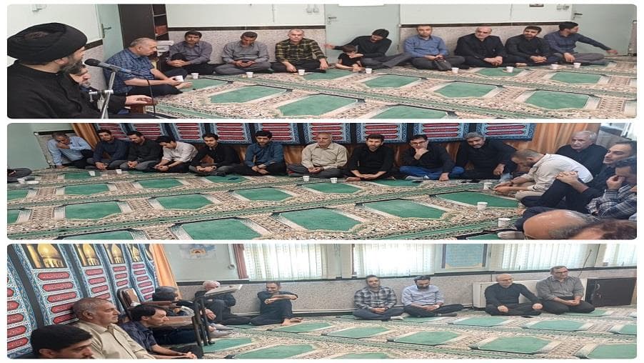 مراسم عزاداری شهادت حضرت اباعبدالله(ع) در مدیریت ارتباطات زیرساخت مازندران برگزار شد