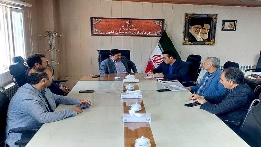 دیدار سرپرست ارتباطات زیرساخت استان اردبیل با فرماندار شهرستان نمین
