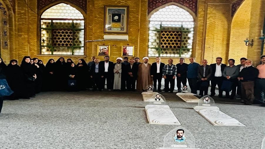 مراسم غبار روبی مزار شهدای دولت و اقتدار به مناسبت هفته دولت