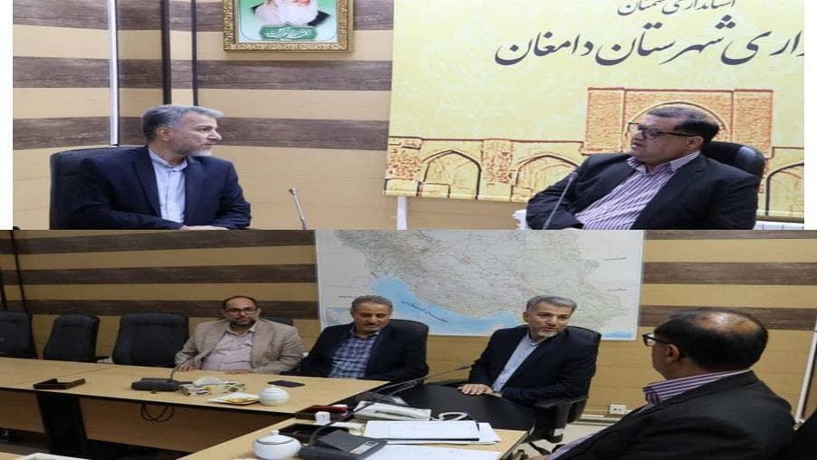 دیدار مدیر ارتباطات زیرساخت استان سمنان با فرماندار شهرستان دامغان