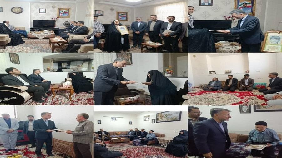 دیدار مدیریت ارتباطات زیرساخت استان سمنان با خانواده های شهدا