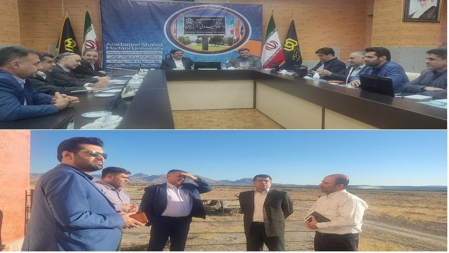 بازدید معاون راهبردی زیرساخت از دانشگاه شهید مدنی آذربایجان شرقی