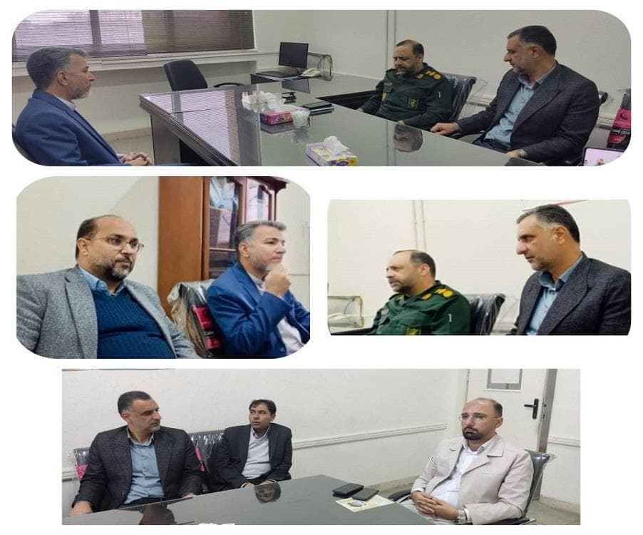 نشست مدیر ارتباطات زیرساخت استان سمنان با فرمانده سپاه ناحیه شاهرود