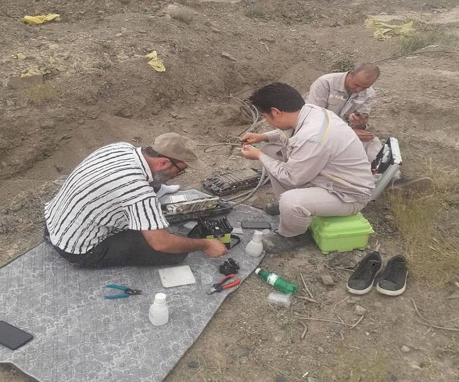 وضعیت کابل‌های فیبرنوری در محدوده پروژه راهسازی کمربندی مزداوند بررسی شد
