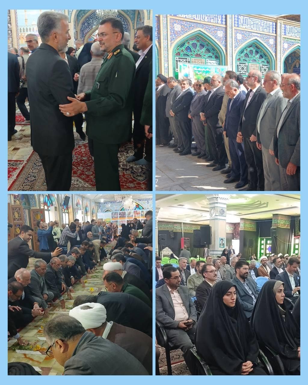 حضور مدیر ارتباطات زیرساخت استان سمنان در آیین بزرگداشت دولتمردان شهید