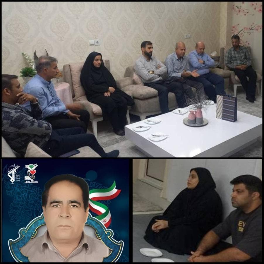 دیدار مدیر ارتباطات زیرساخت بوشهر با خانواده شهید لاله‌رخ